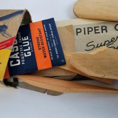 Vintage Plane and Trolly Strombecker Piper Cub Super Sea Scout Model and a Vintage Powell & Mason Streets San Francisco 514 Cable Car...
