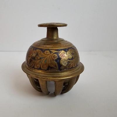 Lots of Adult Trinkets in a cedar box - 1940's lighter keychain -Brass clapper - Vintage Marba wallet and more