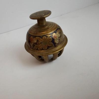Lots of Adult Trinkets in a cedar box - 1940's lighter keychain -Brass clapper - Vintage Marba wallet and more