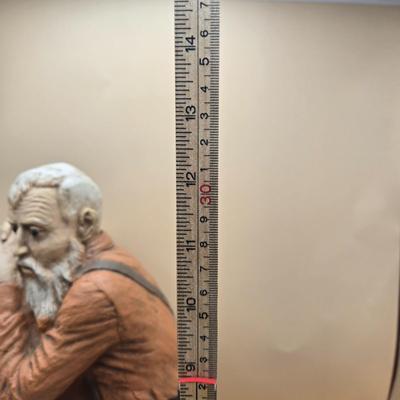 LOT 2: Set of 2 "Man Praying with Dog" by Pat Rankin Figurines