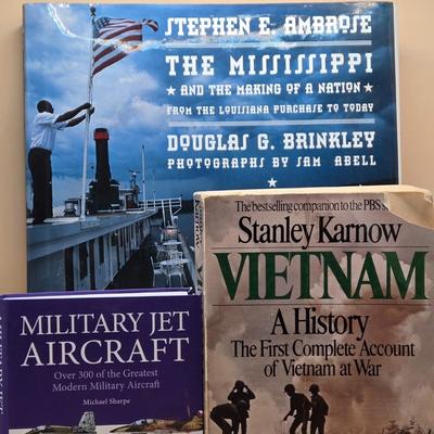 LOT 6: World War II, Vietnam, Louisiana Purchase, and Military Aircraft Books