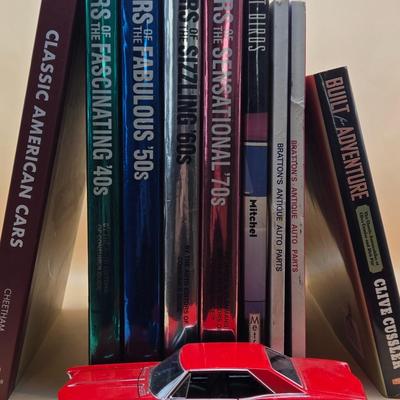 LOT 7: Welly 1965 Buick Riviera Gran Sport; Scale 1/24 Red Diecast Vintage Model Car and Classic Car Books