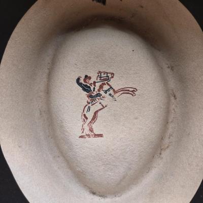 LOT 8: Light Colored Stetson Cowboy Hat: 100% Wool, sz. 7 1/8