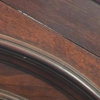 LOT 10: Antique Solid Wood Bed w/Ornate Details