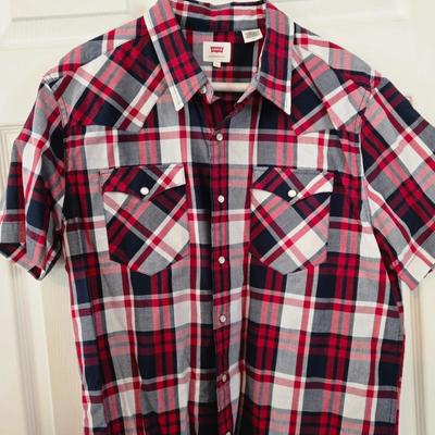 LOT 11: Variety of "Cowboy Shirts": Wrangler, Levi, Ely Cattleman, Cowboy Legend, Roper