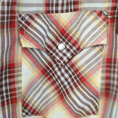 LOT 11: Variety of "Cowboy Shirts": Wrangler, Levi, Ely Cattleman, Cowboy Legend, Roper