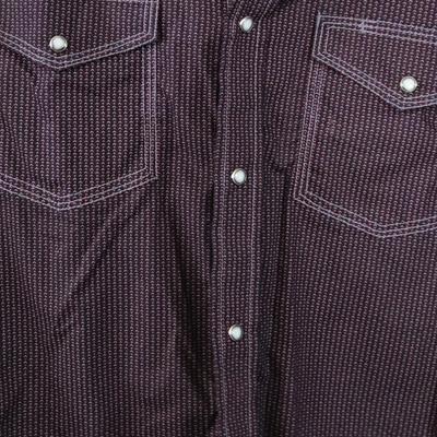 LOT 11: Variety of "Cowboy Shirts": Wrangler, Levi, Ely Cattleman, Cowboy Legend, Roper