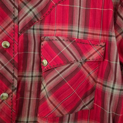 LOT 11: Variety of "Cowboy Shirts": Wrangler, Levi, Ely Cattleman, Cowboy Legend, Roper