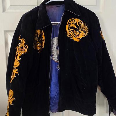 LOT 23: Vintage Dragon Embroidered Jacket