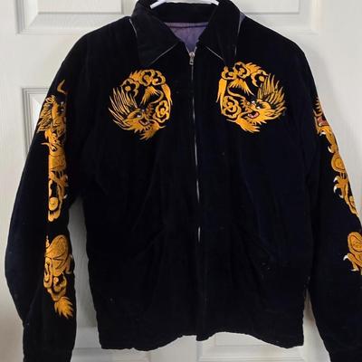 LOT 23: Vintage Dragon Embroidered Jacket