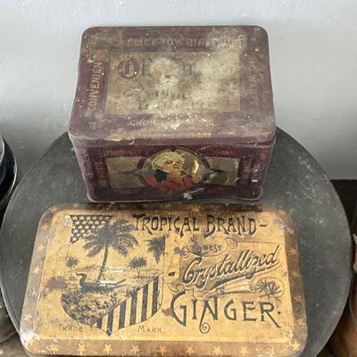 LOT 29: Large Collection of Antique / Vintage Buttons in Tins and Jars