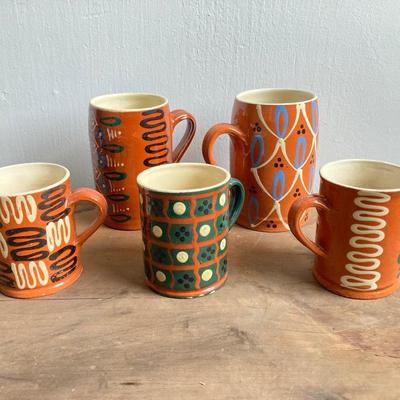 LOT 33: Collection of Ceramic Mugs - Handmade German / W Germany MUD 1663 and More