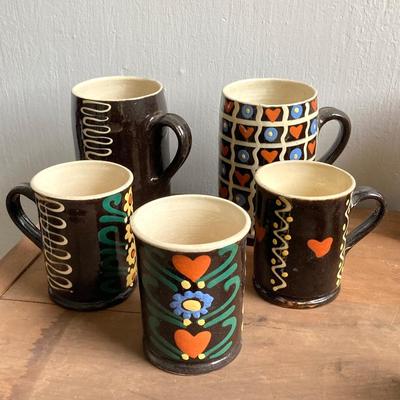 LOT 33: Collection of Ceramic Mugs - Handmade German / W Germany MUD 1663 and More