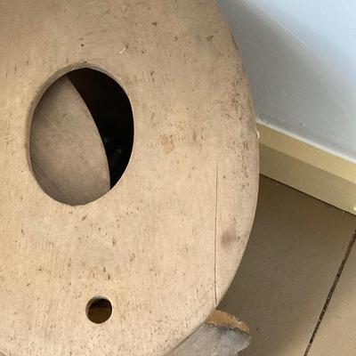 LOT 34: Antique Wooden Bin/Wash Tub with Inserts