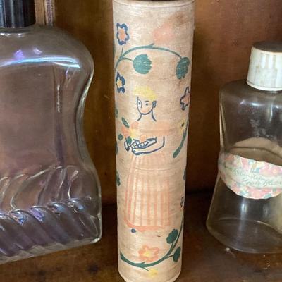 LOT 38: Vintage Perfume / Lotion / Dressing Bottles - Prince Matchabelli, Trushay, Fitch's Rose Hair Dressing, Lotus Cologne by...