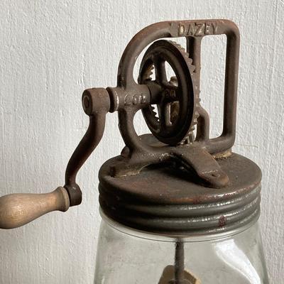 LOT 39: Antique / Vintage Dazey Butter Churn and Shaker
