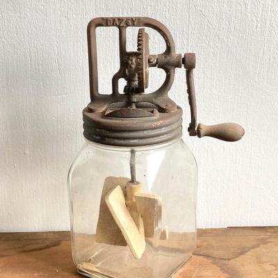 LOT 39: Antique / Vintage Dazey Butter Churn and Shaker