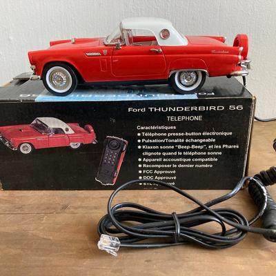 LOT 41: Thunderbird (T-Bird) Collection - Revel Diecast, Leadworks, Tin Wall Sign and Telephone
