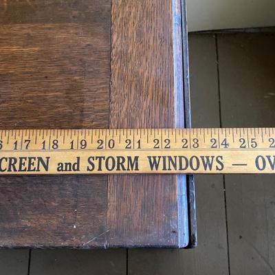 LOT 44: Vintage/Antique Wooden Folding/Drop Leaf Arts & Crafts Table w/3-Drawers