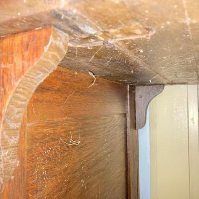 LOT 44: Vintage/Antique Wooden Folding/Drop Leaf Arts & Crafts Table w/3-Drawers