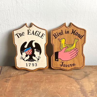 LOT 53: Vintage Tavern Signs and Bottles