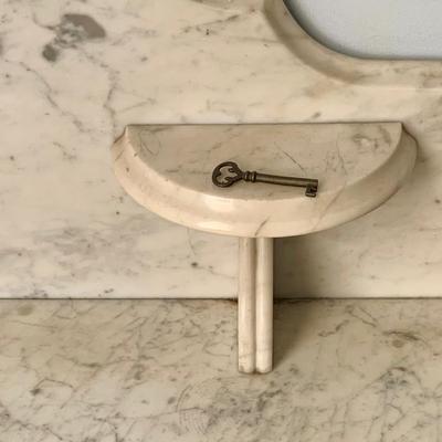 LOT 55: Antique Victorian Marble Top Dresser/ Washstand