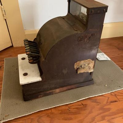 LOT 63: Antique National Cash Register Co Marble Top Cash Register