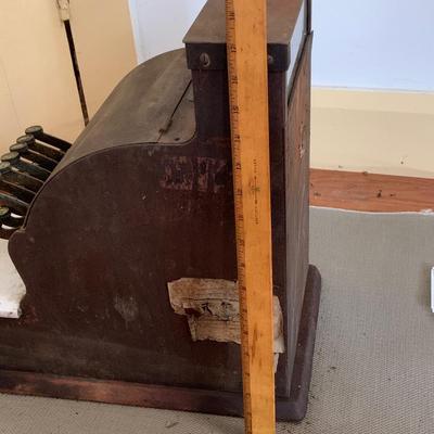 LOT 63: Antique National Cash Register Co Marble Top Cash Register