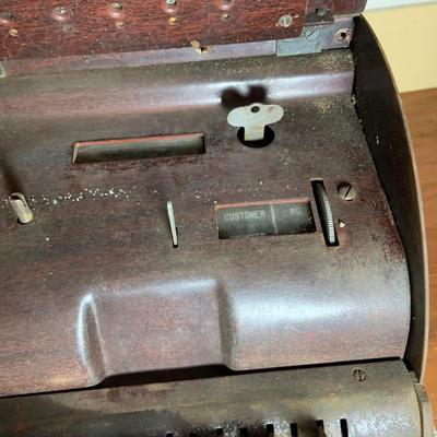 LOT 63: Antique National Cash Register Co Marble Top Cash Register