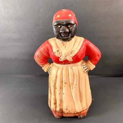 LOT 69: Vintage Black Americana Cast Iron Bank