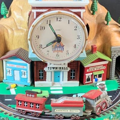 LOT 73: Vintage Lionel Animated Aniversary 100th Clock, Marx Marline Miniture Tin Train Set and More