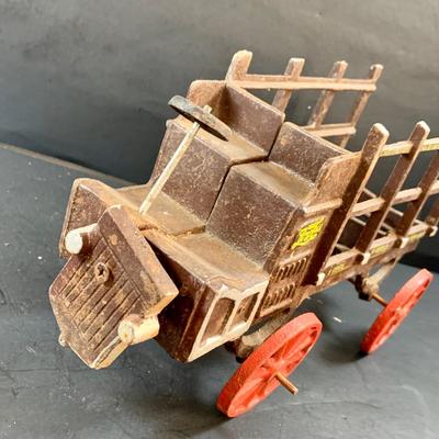 LOT 75: Vintage Cast Iron Pepsi Truck and Horse and Driver