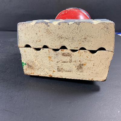 LOT 80: Vintage Cast Iron Humpty Dumpty Bank