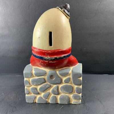 LOT 80: Vintage Cast Iron Humpty Dumpty Bank