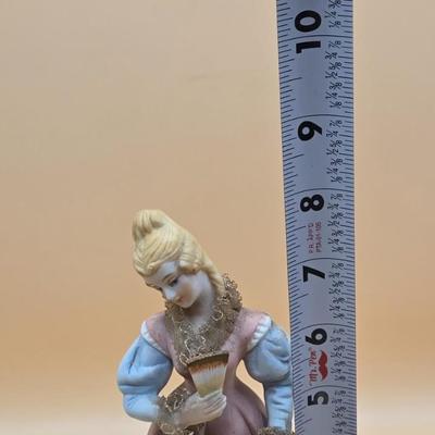 LOT 81: Vintage Norleans Japan Lady & Man Figures & Three Norleans Porcelain Bisque Figures