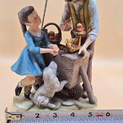 LOT 81: Vintage Norleans Japan Lady & Man Figures & Three Norleans Porcelain Bisque Figures