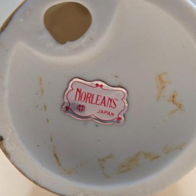 LOT 81: Vintage Norleans Japan Lady & Man Figures & Three Norleans Porcelain Bisque Figures