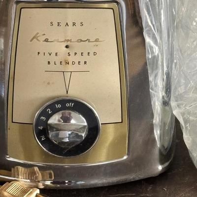 LOT 87: Vintage Appliances w/Original Boxes: Richmond Cedar Works Ice Cream Freezer, Nescafe Coffee Maker & Sears Kenmore Bleander