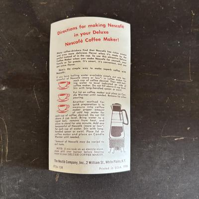 LOT 87: Vintage Appliances w/Original Boxes: Richmond Cedar Works Ice Cream Freezer, Nescafe Coffee Maker & Sears Kenmore Bleander