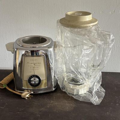 LOT 87: Vintage Appliances w/Original Boxes: Richmond Cedar Works Ice Cream Freezer, Nescafe Coffee Maker & Sears Kenmore Bleander