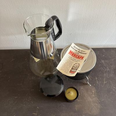 LOT 87: Vintage Appliances w/Original Boxes: Richmond Cedar Works Ice Cream Freezer, Nescafe Coffee Maker & Sears Kenmore Bleander