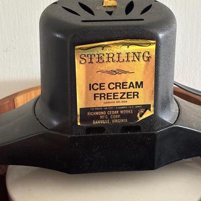 LOT 87: Vintage Appliances w/Original Boxes: Richmond Cedar Works Ice Cream Freezer, Nescafe Coffee Maker & Sears Kenmore Bleander