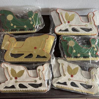 LOT 92: Vintage Christmas Collection: Fold-up Nativity Scene w/Chalkware Figures, Noma Bubble-Lites (5), Pixie Elf Ornament, Assorted...