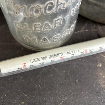 LOT 95: Vintage Milk Can & Bottle & More