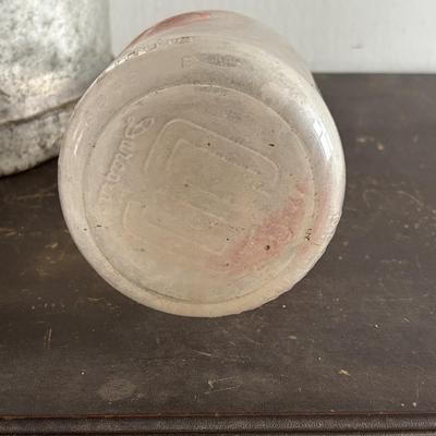LOT 96: Vintage Milk Can & Bottles along w/1-Gallon Canning Jar