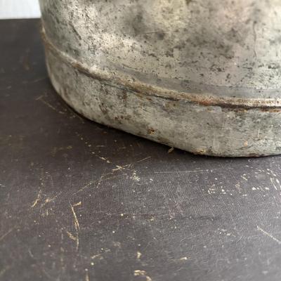 LOT 96: Vintage Milk Can & Bottles along w/1-Gallon Canning Jar