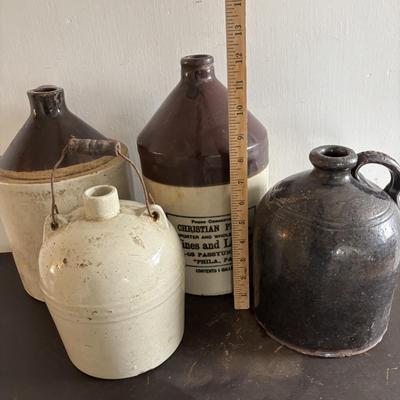 LOT 99: Vintage Stoneware/Pottery Jugs