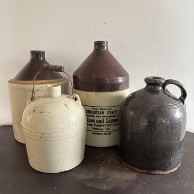 LOT 99: Vintage Stoneware/Pottery Jugs