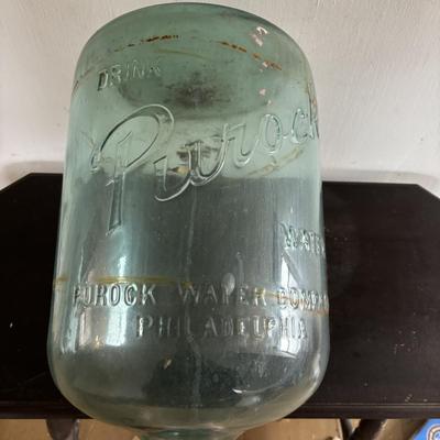 LOT 101: Vintage Purock Water Co., Philadelphia 5 Gallon Water Jug/Bottle