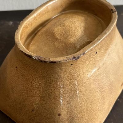 LOT 103: Vintage Yellowware Stoneware Molds & Primitive Stoneware Crocks/Jars